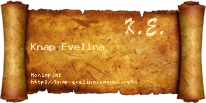 Knap Evelina névjegykártya
